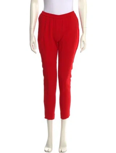 Pre-owned Stella Mccartney Skinny Leg Pants In Red
