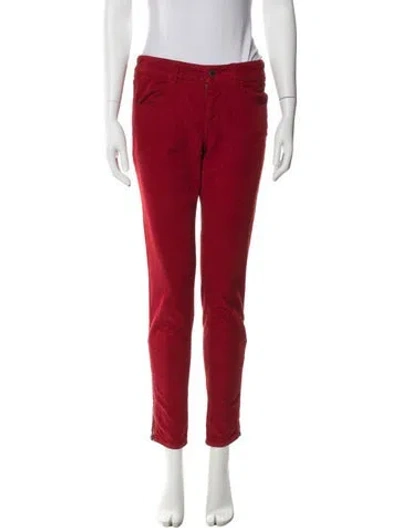Pre-owned Stella Mccartney Skinny Leg Pants In Red