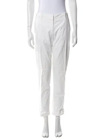 Pre-owned Stella Mccartney Skinny Leg Pants In White