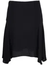 Stella Mccartney Reverse Asymmetric High Waist Skirt In Black