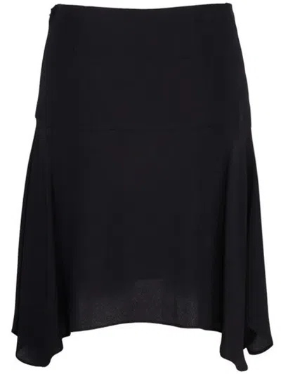 STELLA MCCARTNEY STELLA MCCARTNEY SKIRT ENVERS BLACK VISCOSE