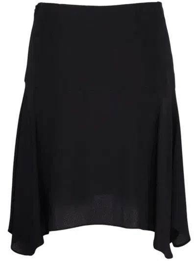 Stella Mccartney Fringed Skirt In Black
