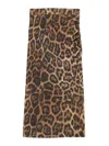Stella Mccartney Leopard-printed Ruched Midi Skirt In Multicolour