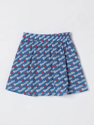 STELLA MCCARTNEY SKIRT STELLA MCCARTNEY KIDS KIDS COLOR PETROLEUM BLUE,424126035