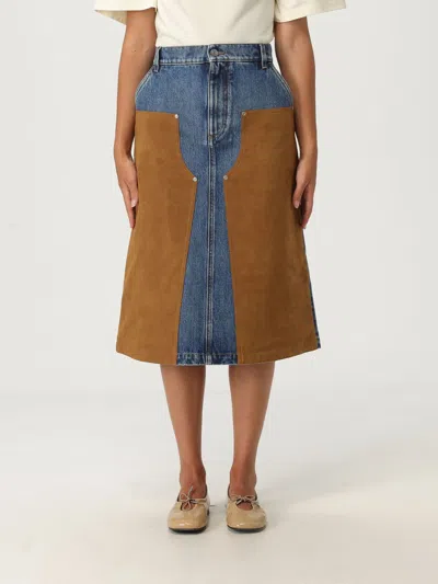 STELLA MCCARTNEY SKIRT STELLA MCCARTNEY WOMAN COLOR BLUE,H22649009