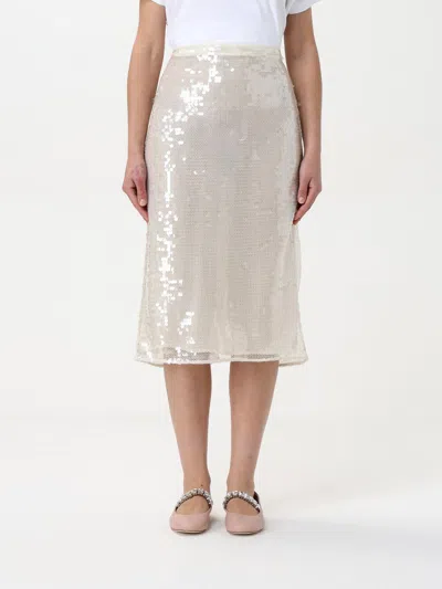 STELLA MCCARTNEY SKIRT STELLA MCCARTNEY WOMAN COLOR YELLOW CREAM,423769090