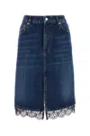 Stella Mccartney Stella Mc Cartney Denim Skirt In Blue