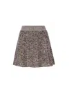 Stella Mccartney Metal Marble Detailed Skirt In Grey