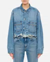 Stella Mccartney Sky Blue Denim Jacket In Sky Blue