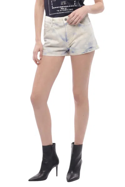 Stella Mccartney Sky Blue Distressed Shorts