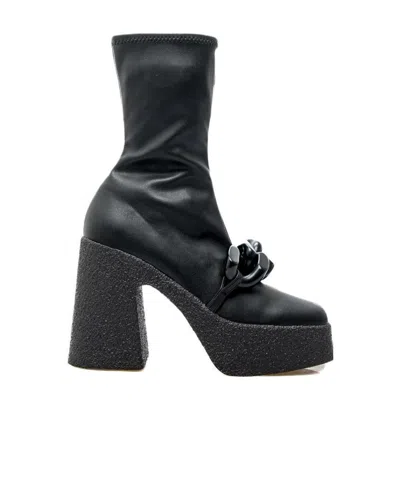 Stella Mccartney Skyla 110mm Platform Boots In Black