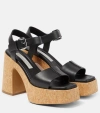 STELLA MCCARTNEY SKYLA FAUX LEATHER PLATFORM SANDALS