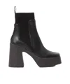 Stella Mccartney Black Skyla Heeled Sock Chelsea Boots In Black