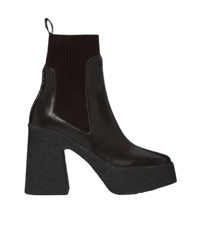 STELLA MCCARTNEY STELLA MCCARTNEY SKYLA HEELED SOCK BOOTS