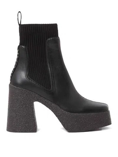Stella Mccartney Skyla Heeled Sock Boots In Multi