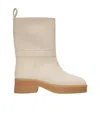 Stella Mccartney Off-white Skyla Alter Sport Mat Boots In Nude