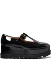 Stella Mccartney Platform Ballet Shoes Chunky Heel In Black