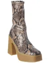 Stella Mccartney Skyla Snake-embossed Platform Boot In Multi