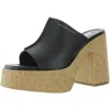 Stella Mccartney Skyla Womens Block Heel Faux Leather Platform Sandals