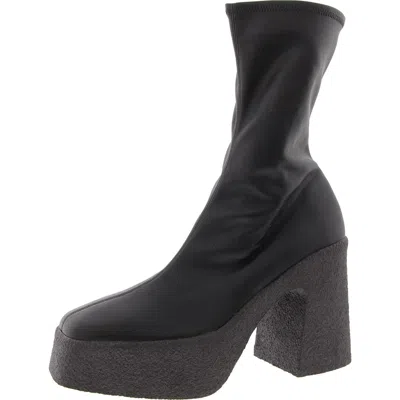 Stella Mccartney Skyla Womens Zipper Mid-calf Boots In Black