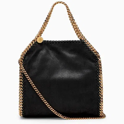Stella Mccartney Slate Coloured Falabella Mini Tote Bag In Black