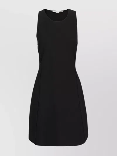 Stella Mccartney Compact Knit Cocktail Dress In Black