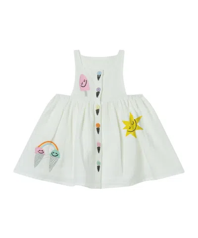 Stella Mccartney Kids' Sleeveless Dress In White