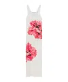 Stella Mccartney Poppy-printed Silk Maxi Dress In White