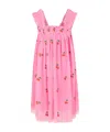 Stella Mccartney Cherry-embroidered Dress In Pink