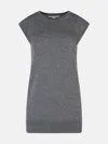 STELLA MCCARTNEY 'STELLA MCCARTNEY' SLEEVELESS GREY CASHMERE SWEATER