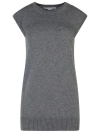 STELLA MCCARTNEY SLEEVELESS GREY CASHMERE SWEATER