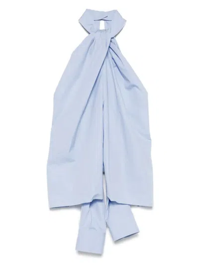 Stella Mccartney Sleeveless Halterneck Top In Blue