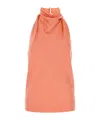 Stella Mccartney Sleeveless Halterneck Top In Orange