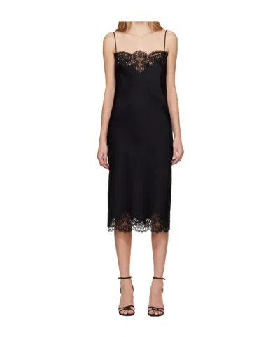 Stella Mccartney Lace Mid-length Suspender Dress In Black