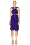 Stella Mccartney Sleeveless Midi Dress In Sapphire Blue