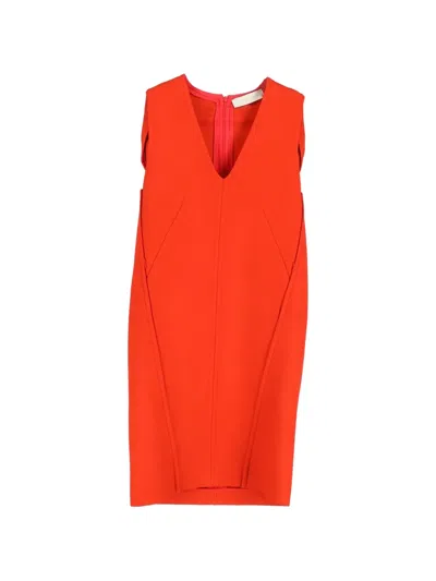 Pre-owned Stella Mccartney Sleeveless Mini Dress In Orange