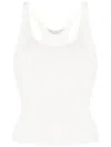 Stella Mccartney Sleeveless Racerback Tank Top In White