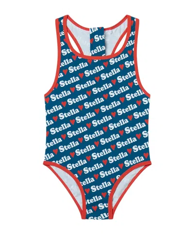 Stella Mccartney Sleeveless Swimsuit In Blue
