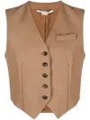 Stella Mccartney Klassische Weste In Brown
