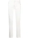 Stella Mccartney Contrast Stripe Skinny Jeans In White