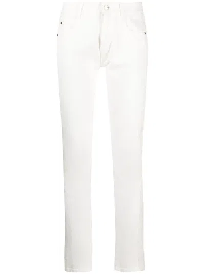 Stella Mccartney Contrast Stripe Skinny Jeans In Weiss