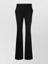 Stella Mccartney Slim Flared Trousers Belt Loops In Black