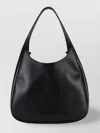 Stella Mccartney Black Leather Hobo Bag With Logo Women