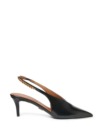 Stella Mccartney Slingback Point-toe Heled Pumps In Black
