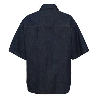 Stella Mccartney Slip Denim Shirt In Blue