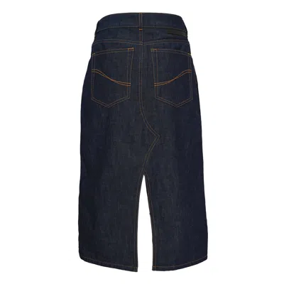 Stella Mccartney Slip Denim Skirt In Blue