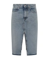 Stella Mccartney Asymmetrical Denim Skirt In Blue