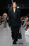 Stella Mccartney Slit-detailed Wool-canvas Jacket In Black
