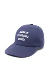 Stella Mccartney Slogan-print Cap In Blue