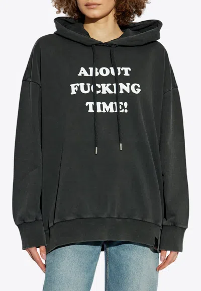 Stella Mccartney Slogan Print Hooded Sweatshirt